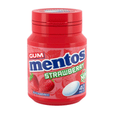 Mentos Strawberry Gum Jar 56g